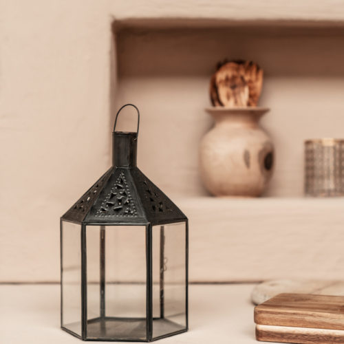 Lantaarn Oriental Marokko Small | Zwart