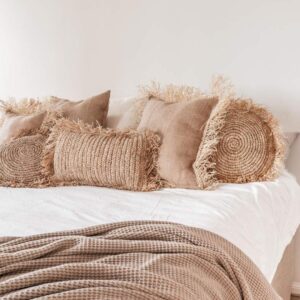 Raffia kussens