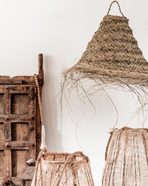 raffia lamp