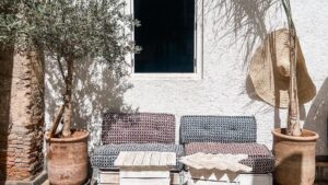 Boho balkon of tuin