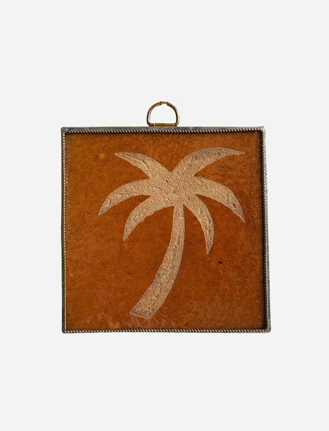 Maxi Tegel Palm Carved Bruin
