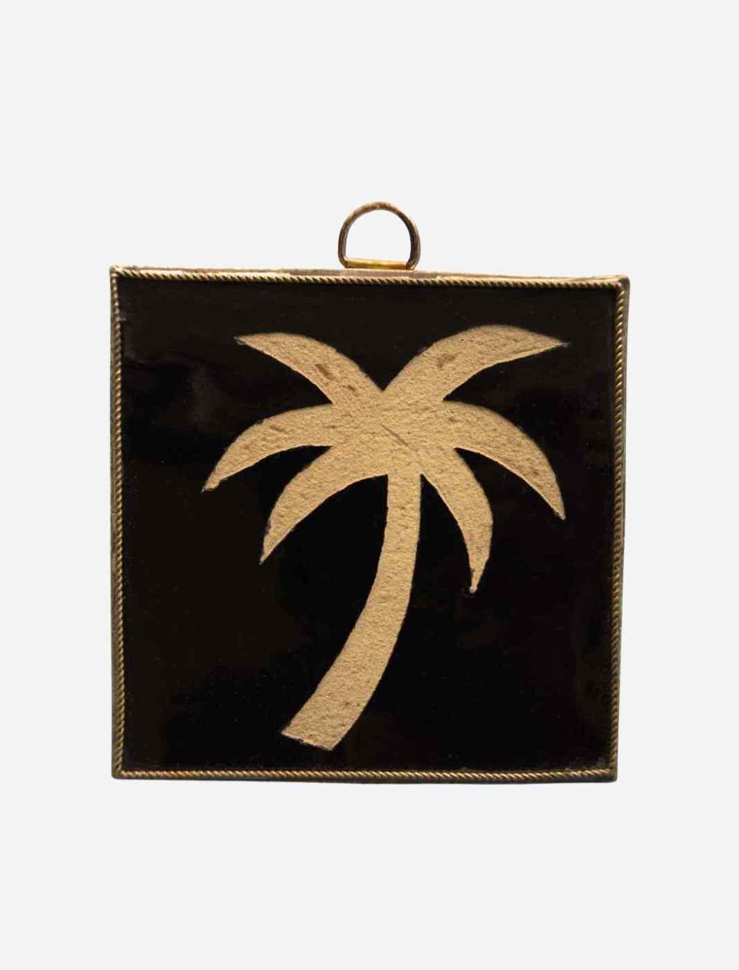 Twisted Zellige Palm Zwart Large