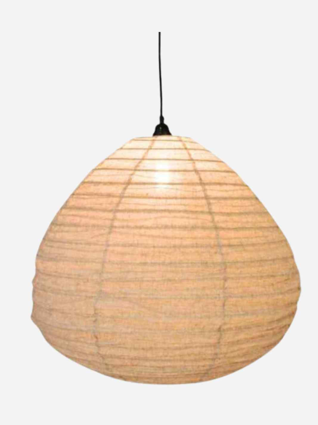 Lamp Dome Taupe XL aan