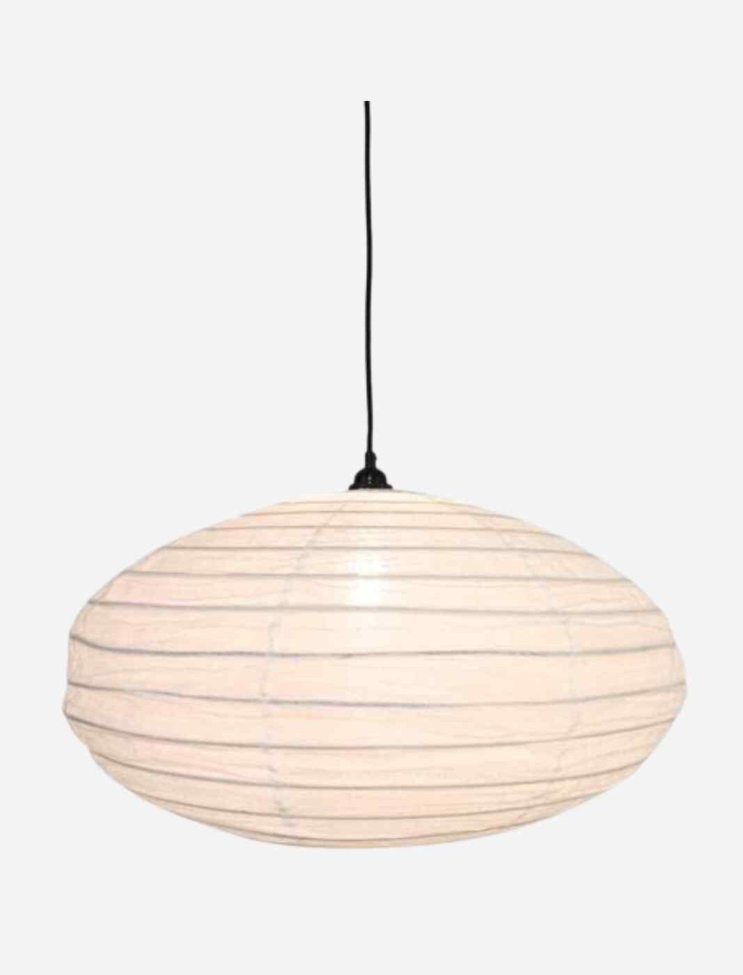 Lamp Ellipse Off White XL aan