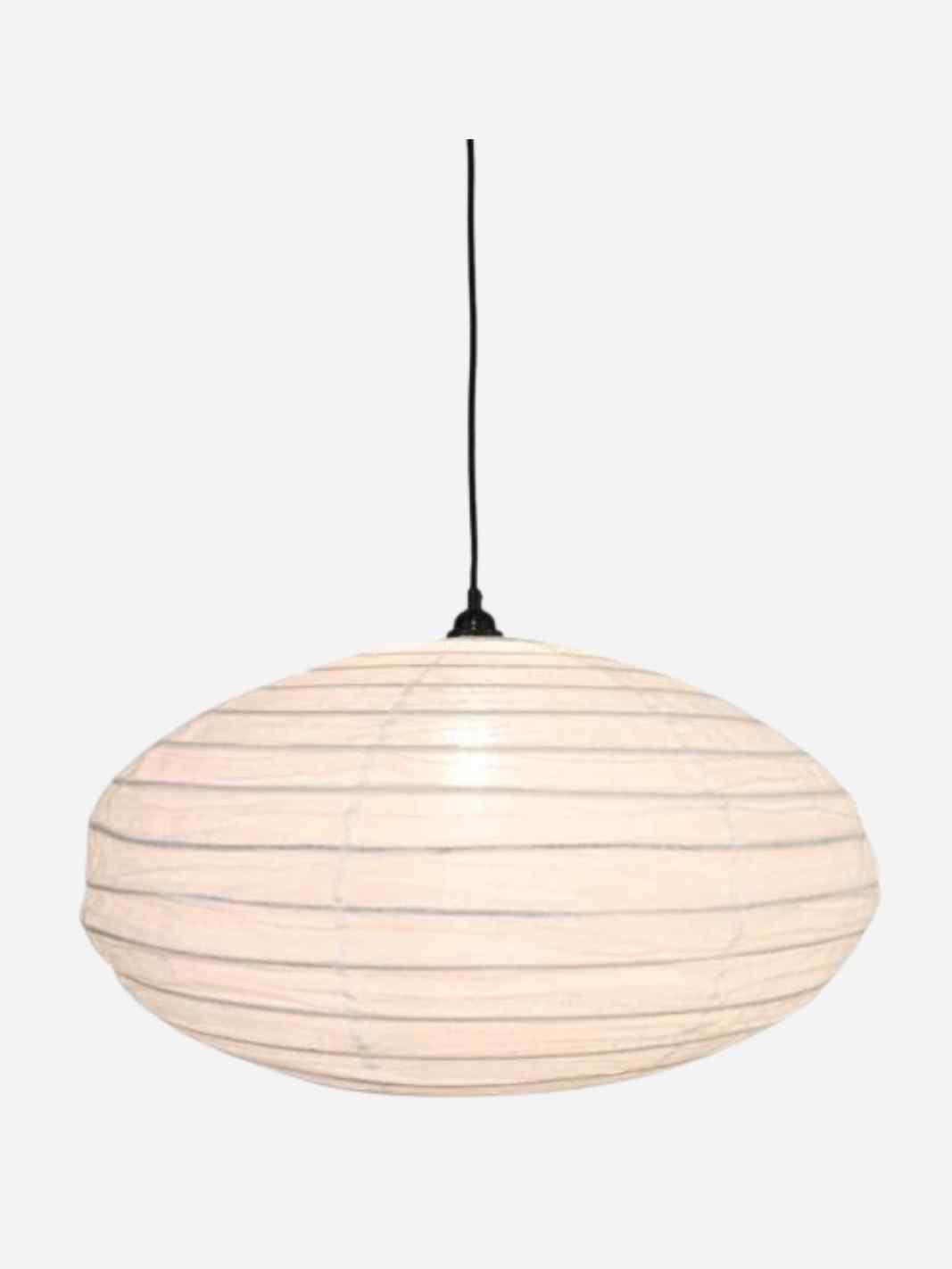 Lamp Ellipse Off White XL aan