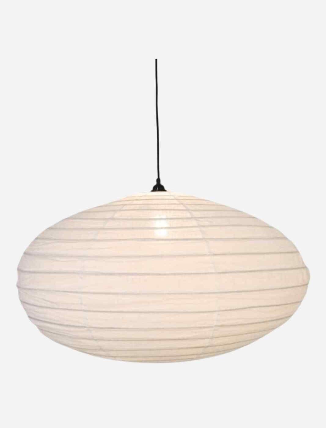 Lamp Ellipse Off White XXL aan
