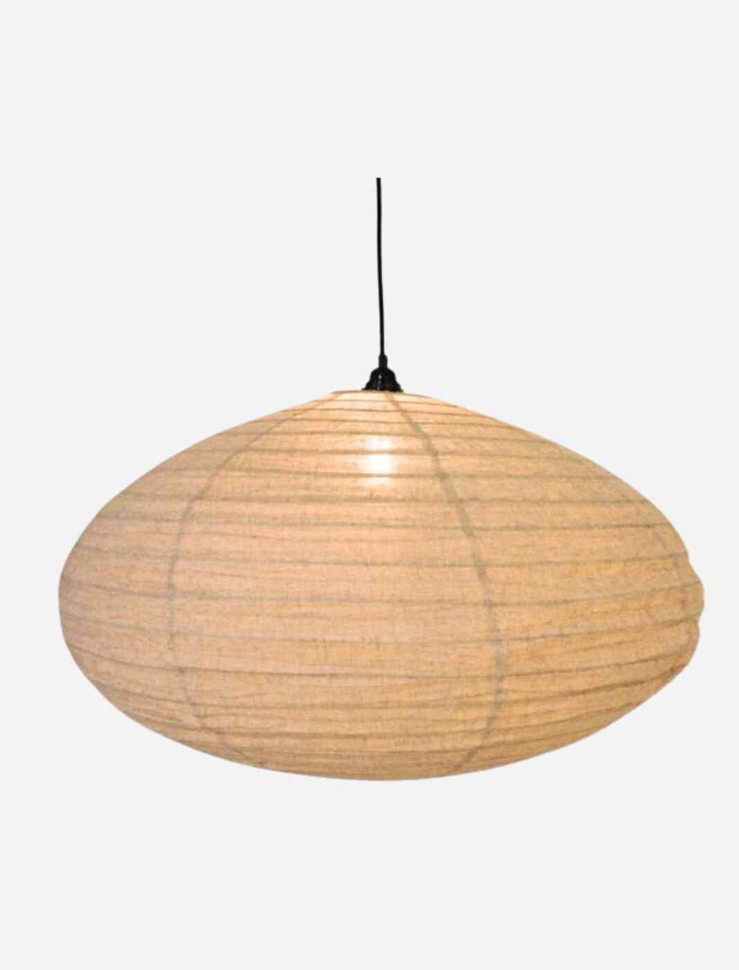 Lamp Ellipse Taupe XXL aan