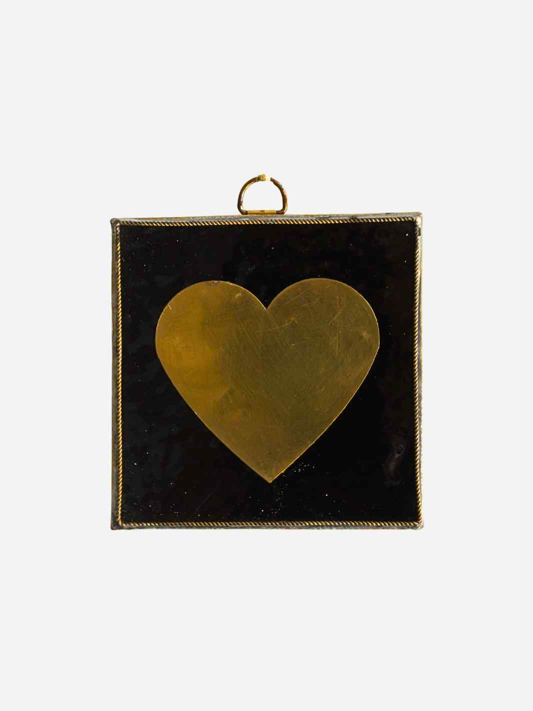 Maxi zellige tegeltje golden hart zwart