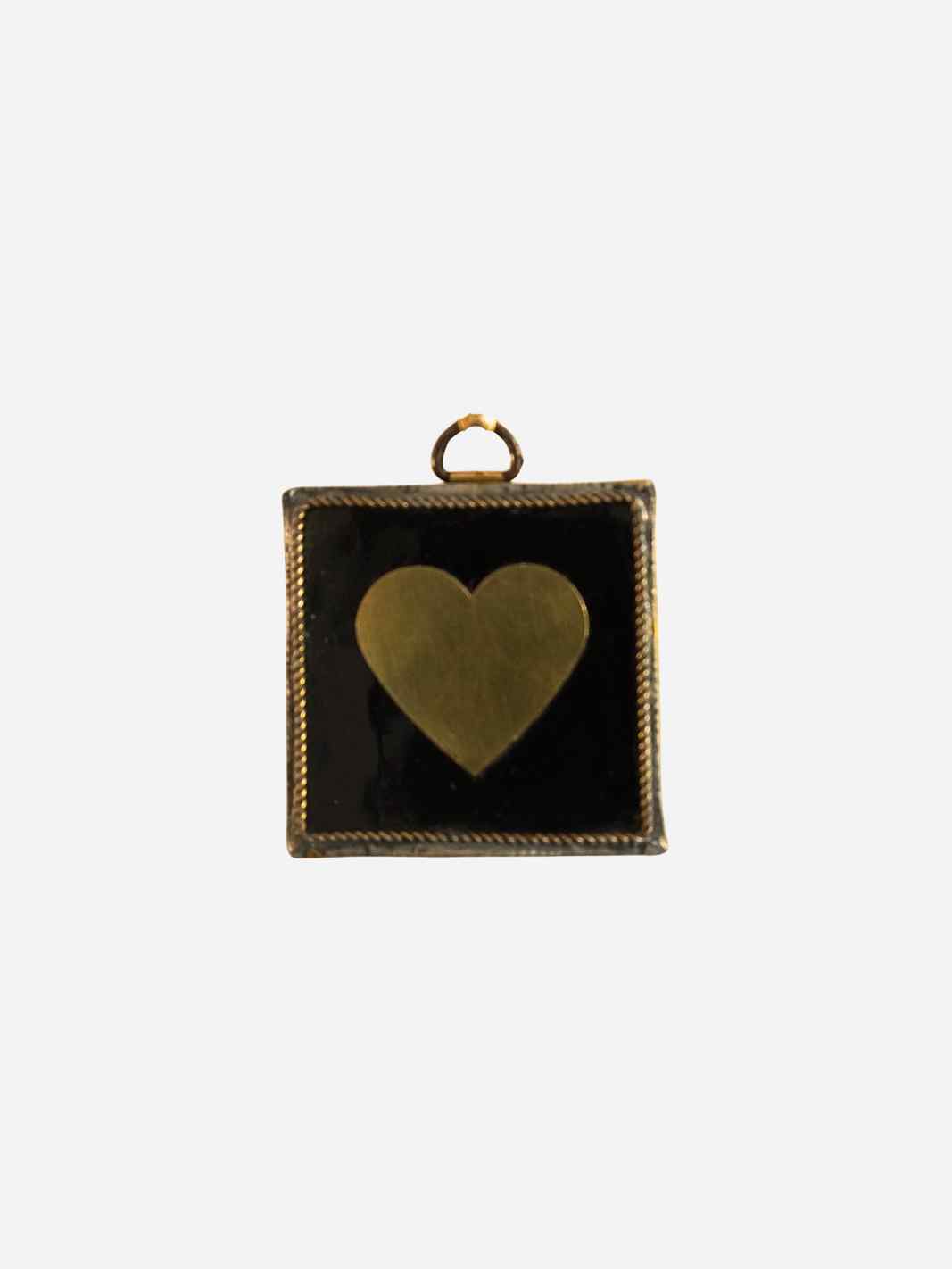 Mini Tegel Hart Golden Zwart