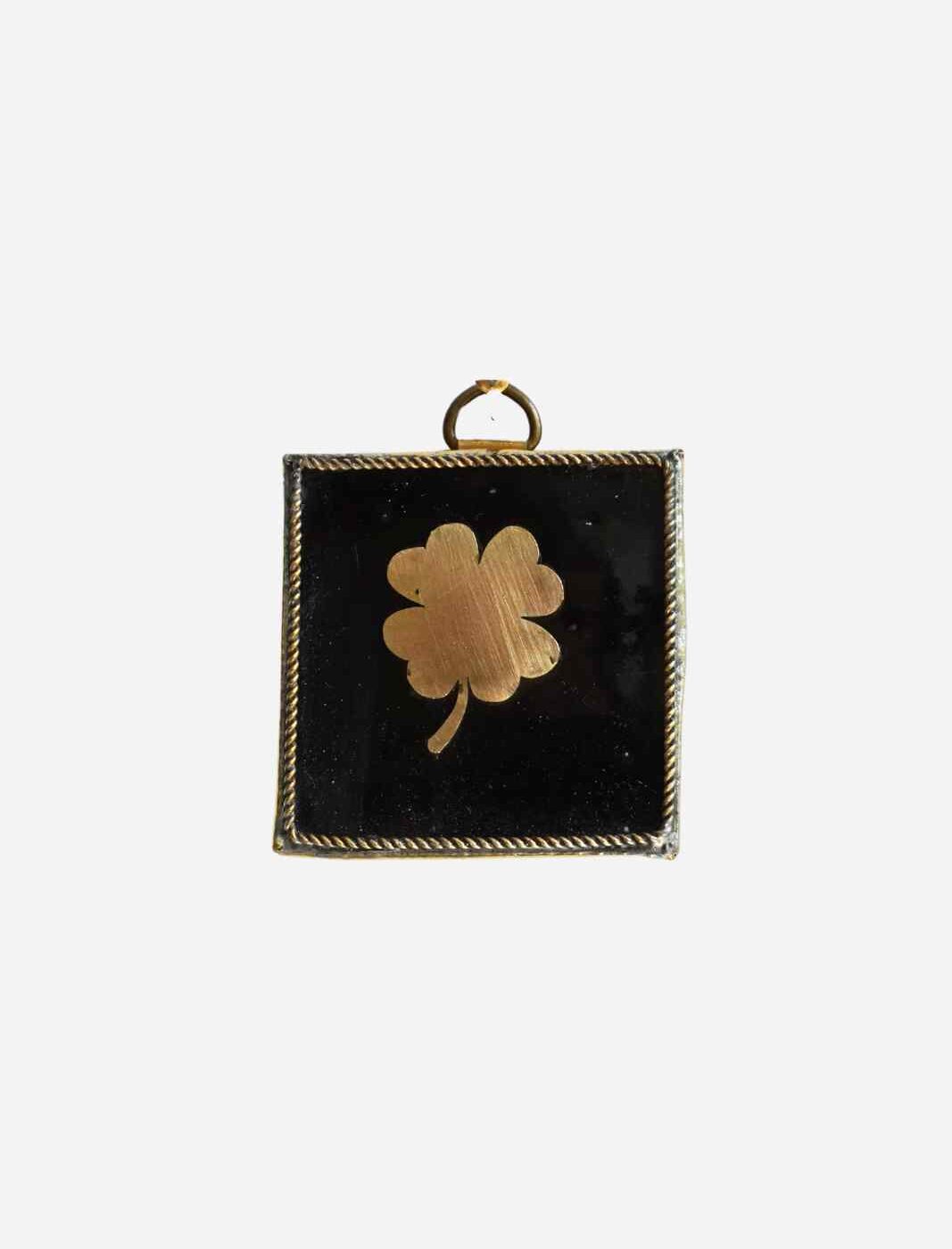 Mini Tegel Klaver Golden Zwart